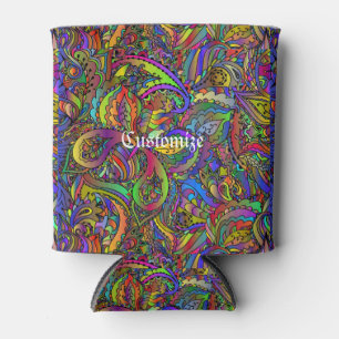 Rafraîchisseur Pour Canette Hippie Super Psychedelic Design Thunder_Cove