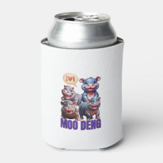 Rafraîchisseur Pour Canette Hippo mignon Moo Deng Tee, Cool Moo Deng Hippo Lov