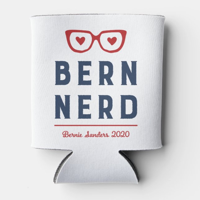 Rafraîchisseur Pour Canette Hipster Bern Nerd | Funny Bernie Sanders 2020 (Devant)