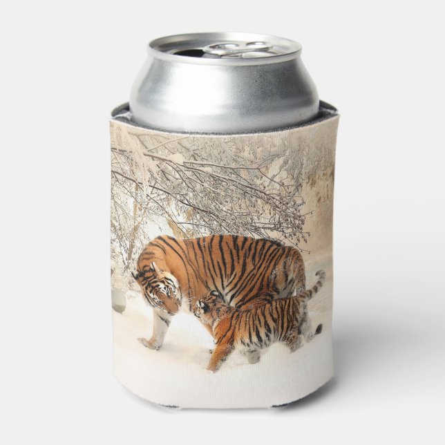 Rafraîchisseur Pour Canette Hiver Tigers monogramme personnalisé peut refroidi (Can devant)