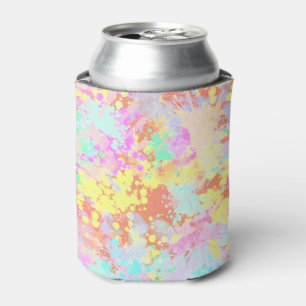 Rafraîchisseur Pour Canette holiES - Splashes pastel motif transparent 1