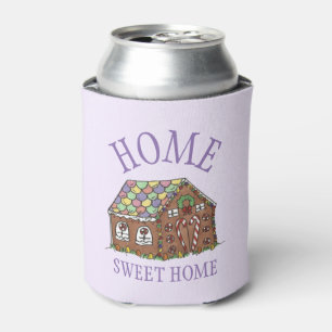 Rafraîchisseur Pour Canette Home Sweet Home Gingerbread Maison Vacances Purple