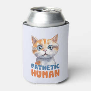 Rafraîchisseur Pour Canette Homme pathétique - Design de chat Sarcastique
