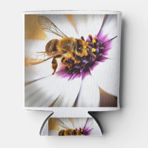Rafraîchisseur Pour Canette Honey Bee Sur L'Art Acrylique Africain Daisy