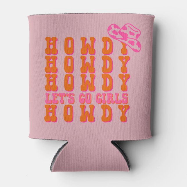 Rafraîchisseur Pour Canette Howdy cowgirl peut refroidir (Devant)