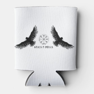 Rafraîchisseur Pour Canette Hugin & Munin   Vegvisir   Odins Raben   schwarz