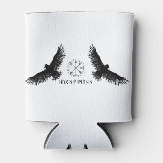 Rafraîchisseur Pour Canette Hugin & Munin | Vegvisir | Odins Raben | schwarz