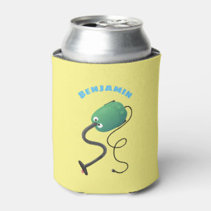 Rafraîchisseur Pour Canette Humour de dessin animé de l'aspirateur mignon