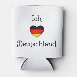 Rafraîchisseur Pour Canette "I Heart Germany" Allemand Pride World Traveller