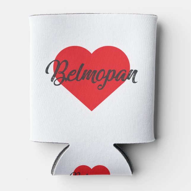 Rafraîchisseur Pour Canette I Love Belmopan - Belize (Devant)