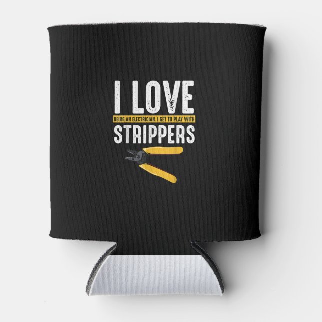 Rafraîchisseur Pour Canette I Love Electrician (Devant)