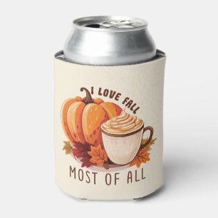 Rafraîchisseur Pour Canette I Love Fall Most Of All - Latte & Autumn Vibes