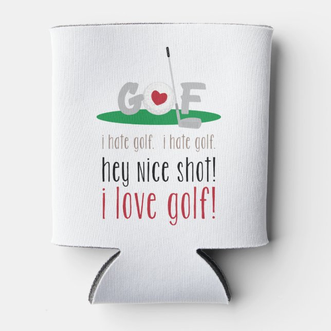 Rafraîchisseur Pour Canette I Love Golf (Devant)
