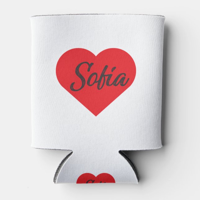 Rafraîchisseur Pour Canette I Love Sofia - Bulgarie (Devant)