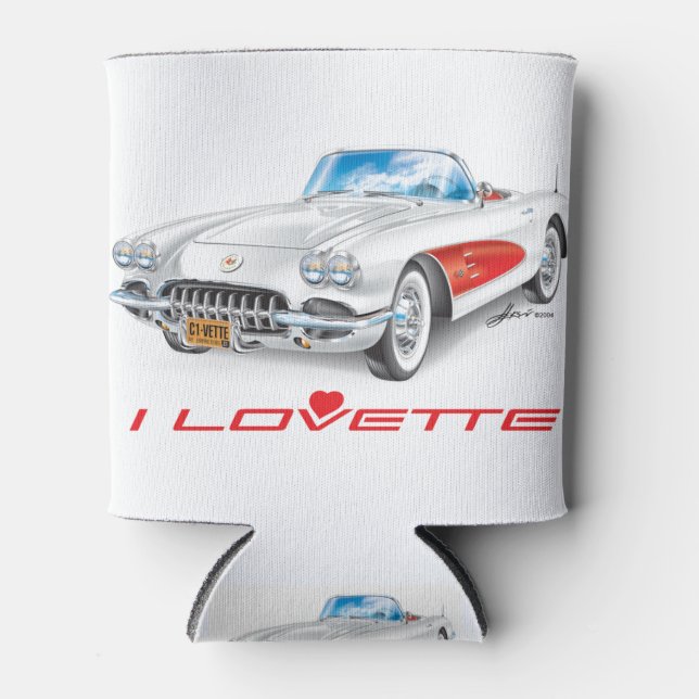 RAFRAÎCHISSEUR  POUR CANETTE I LOVETTE UNIQUE CONCEPTION DE VOITURE (Devant)