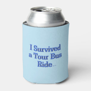 Rafraîchisseur Pour Canette I Survived a Tour Bus Ride bleu peut refroidir 2 c