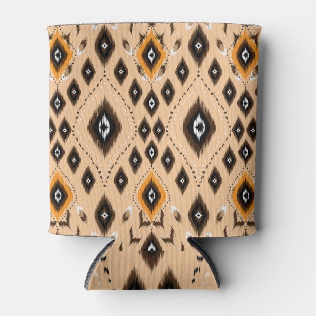 Rafraîchisseur Pour Canette Ikat Ethnic Geometry Folklore Motif (Devant)