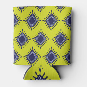 Rafraîchisseur Pour Canette Ikat Tribal : Motif moderne et élégant.