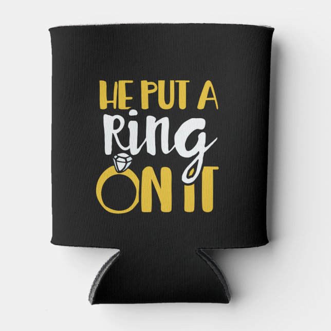 Rafraîchisseur Pour Canette Il y a mis une bague (Devant)