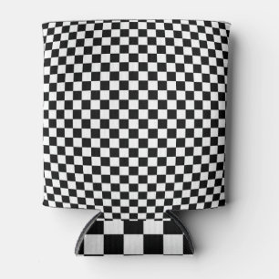 Rafraîchisseur Pour Canette Illusion À damiers géométrique : Artiste Vintage.