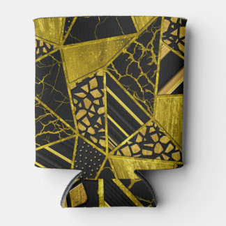 Rafraîchisseur Pour Canette Illusion de texture du triangle noir or