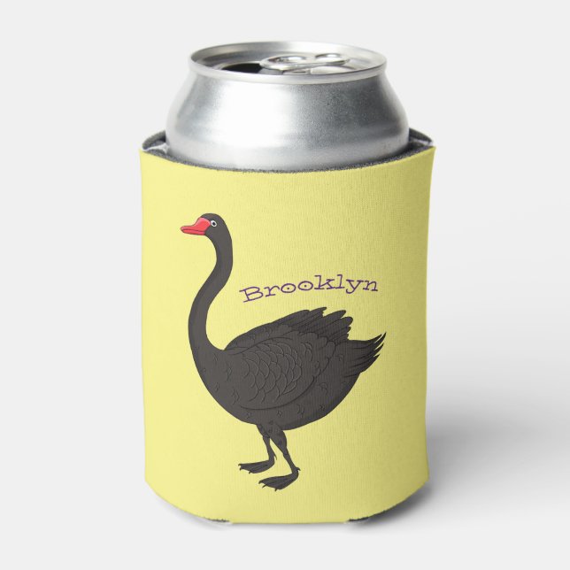 Rafraîchisseur Pour Canette Illustration de cygne noir (Can devant)