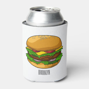 Rafraîchisseur Pour Canette Illustration de Hamburger