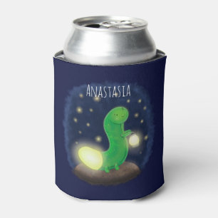 Rafraîchisseur Pour Canette Illustration de la caricature du ver vert tendre