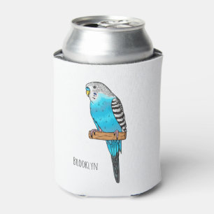 Rafraîchisseur Pour Canette Illustration de l'oiseau bleu budgerigar