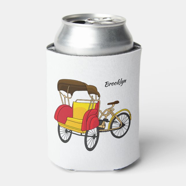 Rafraîchisseur Pour Canette Illustration de pousse-pousse pédicab (Can devant)