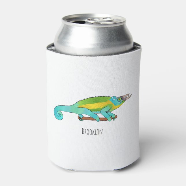Rafraîchisseur Pour Canette Illustration du caméléon de Jackson (Can devant)