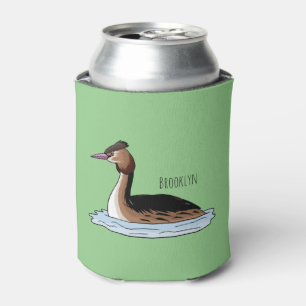 Rafraîchisseur Pour Canette Illustration d'un grand oiseau de grèbe huppé