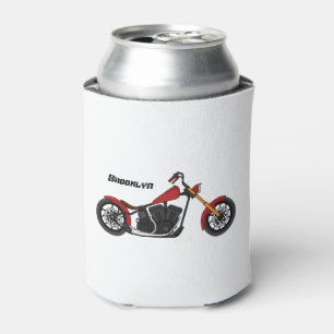 Rafraîchisseur Pour Canette Illustration motocyclette de style hélicoïdal