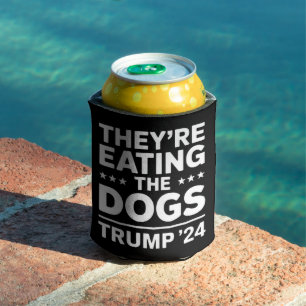 Rafraîchisseur Pour Canette Ils mangent les chiens Débat drôle Citation Trump