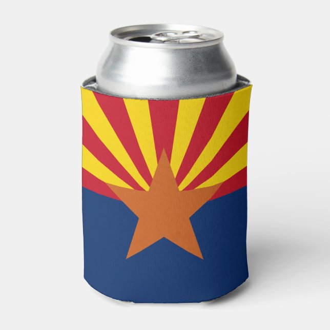 Rafraîchisseur Pour Canette Image du drapeau de l'État de l'Arizona (Can devant)