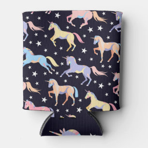 Rafraîchisseur Pour Canette Imaginaire Unicorne foncé : Magique Sans Seamless.