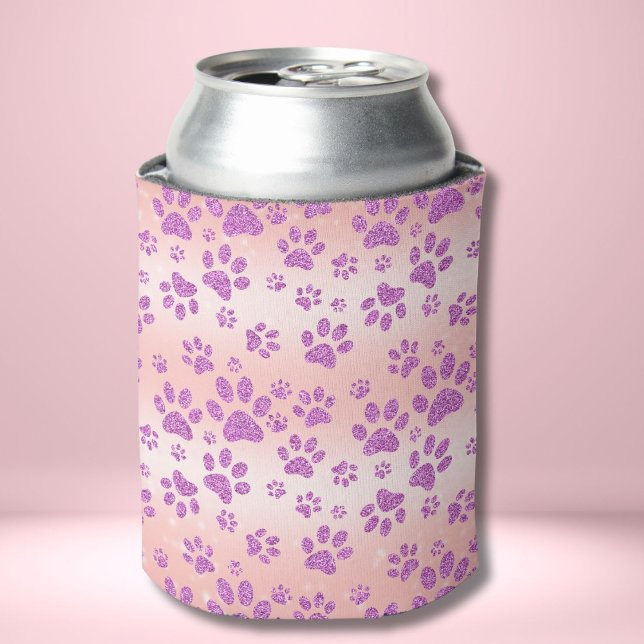 Rafraîchisseur Pour Canette Impression Animale Taches De Vache Rose (Créateur téléchargé)