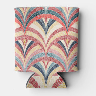 Rafraîchisseur Pour Canette Impression brodée ondulée bohème sans soudure.