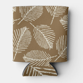 Rafraîchisseur Pour Canette Impression mono feuille, brun caramel, sans soudur
