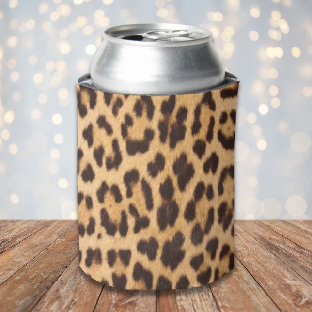 Rafraîchisseur Pour Canette imprimé léopard chic fille tendance safari sauvage (trendy girly chic wild safari leopard print can cooler)