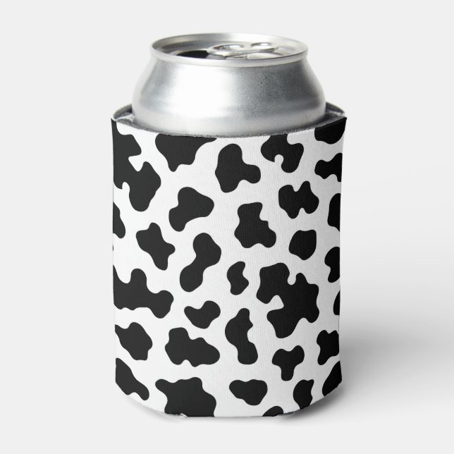 Rafraîchisseur Pour Canette Imprimé vachette noir et blanc (Can devant)