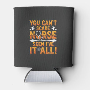 Rafraîchisseur Pour Canette Infirmière d'Halloween a tout vu Design_1