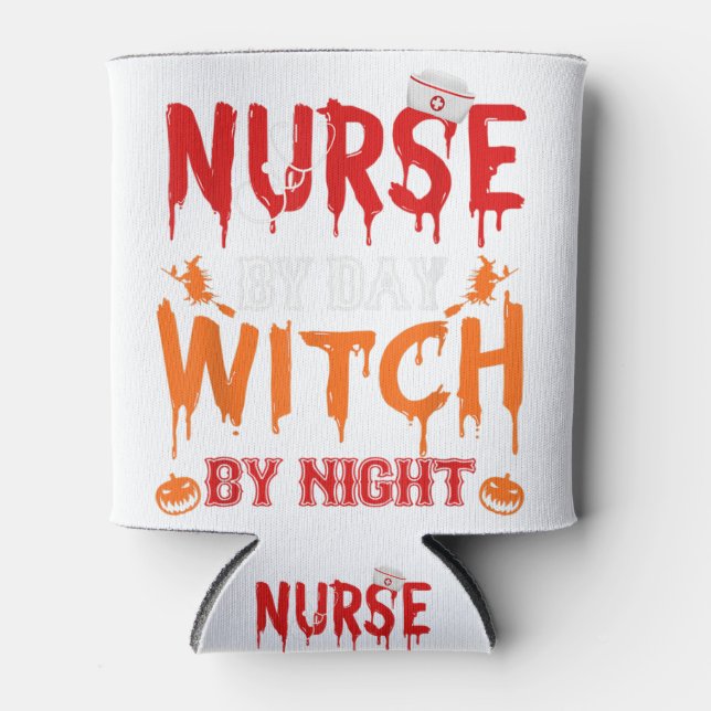 Rafraîchisseur Pour Canette Infirmière Sugar Skull Stethoscope Médicale Hallow (Devant)