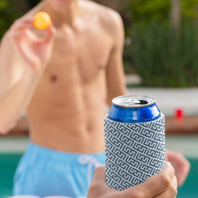 Rafraîchisseur Pour Canette Intersecter le Motif Alphabet E (can cooler)