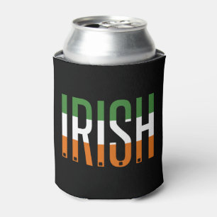 Rafraîchisseur Pour Canette Irish St Patrick's Day Irlande Drapeau Shamrock Lu