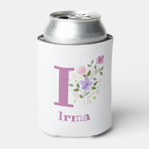 Rafraîchisseur Pour Canette Irma Nom avec un motif floral