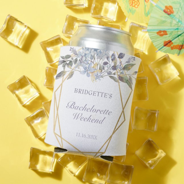 Rafraîchisseur Pour Canette Itinéraire de week-end de bachelorette florale ble (Été in situ)
