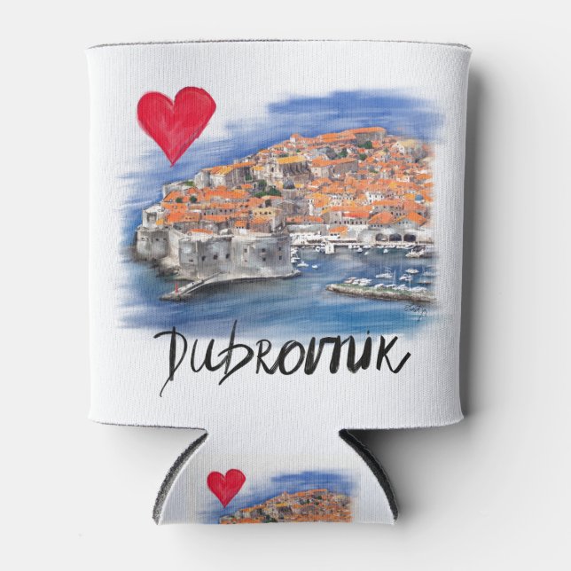 Rafraîchisseur Pour Canette J'aime Dubrovnik (Devant)