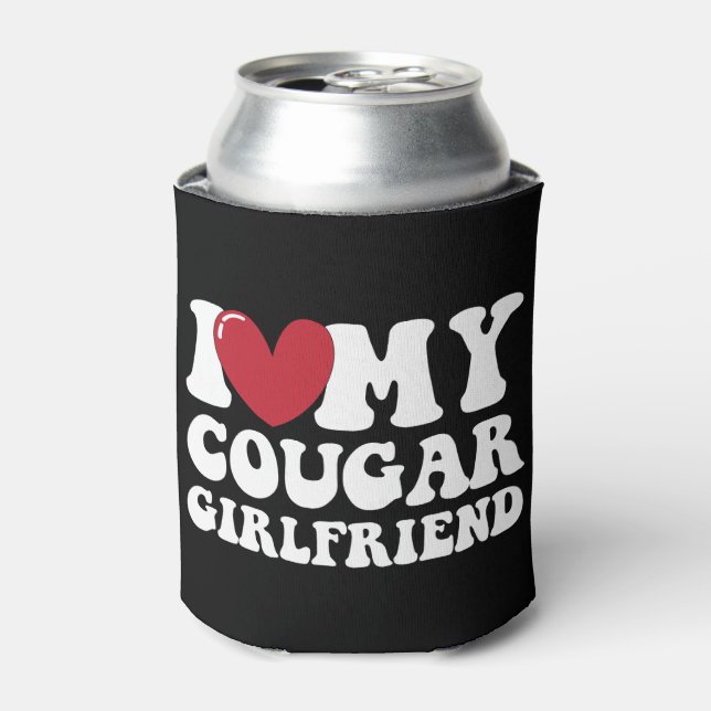 Rafraîchisseur Pour Canette J'aime ma copine cougar  (Can devant)