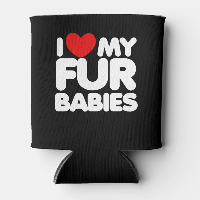 Rafraîchisseur Pour Canette J'aime mes Fur Baby (Devant)